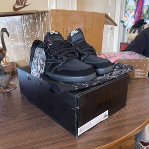 Travis Scott x Air Jordan 1 Retro Low OG SP 'Black Phantom size 9/5